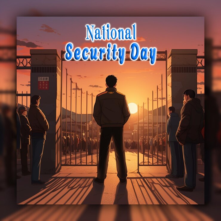 PSD national security day male security guard with uniform
