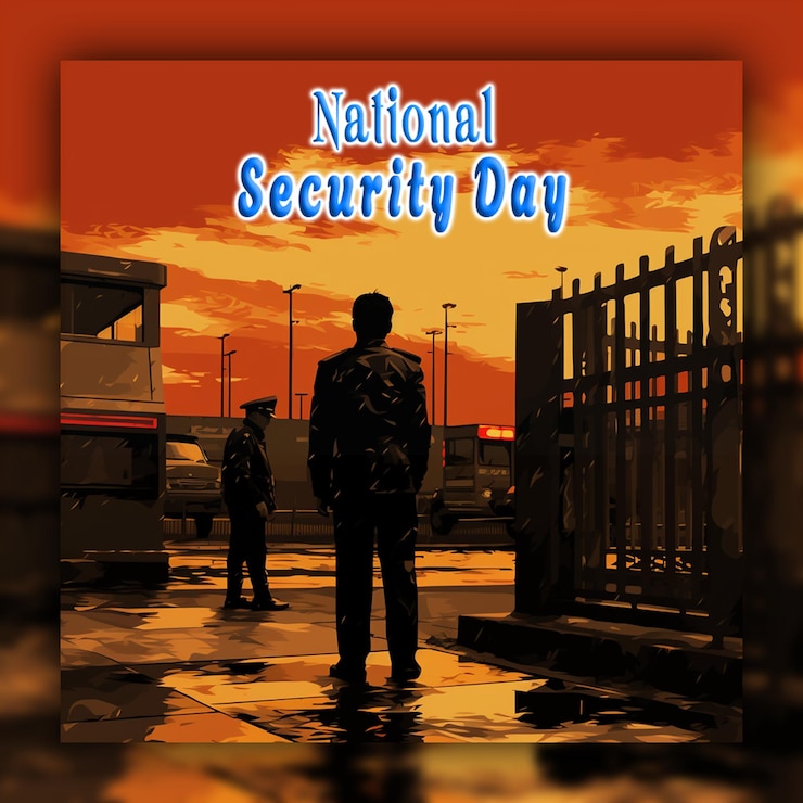 PSD national security day male security guard with uniform