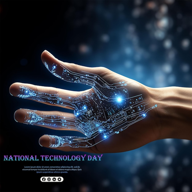 National technology day technology day concept