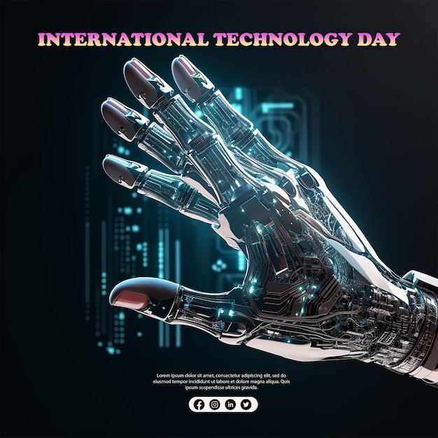 Giornata nazionale della tecnologia concetto della giornata della tecnologia