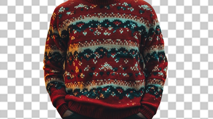 PSD national ugly sweater day psd png