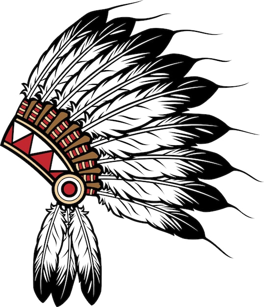 Native american indian chief headdress