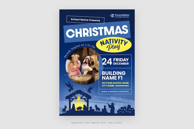 PSD nativity flyer template in psd v1