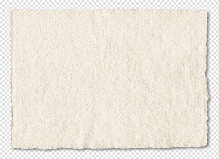 PSD natural art paper texture parchment background isolated on transparent layer