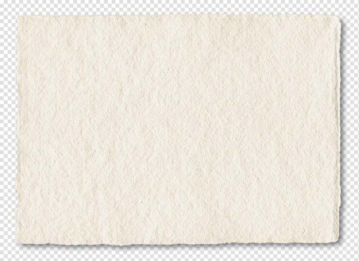 PSD natural art paper texture parchment background isolated on transparent layer