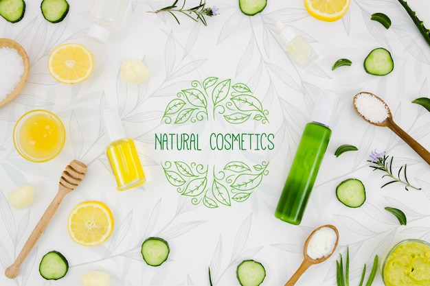 PSD natural cosmetics with vitamins