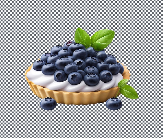 PSD natural and fresh blueberry isolated on transparent background