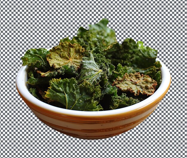 PSD natural and fresh kale isolated on transparent background