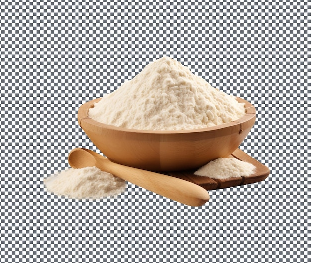 Natural and fresh masa harina isolated on transparent background