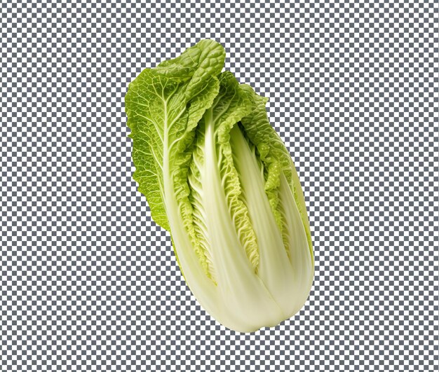 PSD natural and fresh napa cabbage isolated on transparent background