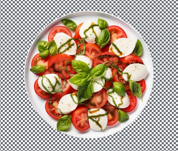 Natural and fresh pasta salad isolated on transparent background