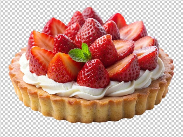 PSD natural and fresh raspberry tart