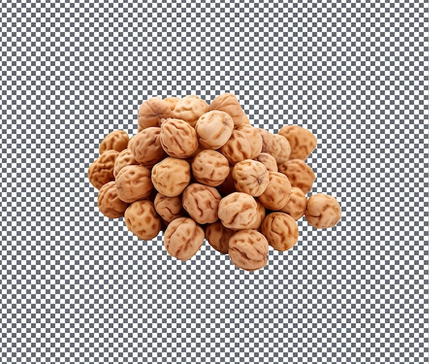 PSD natural and fresh tigernuts isolated on transparent background