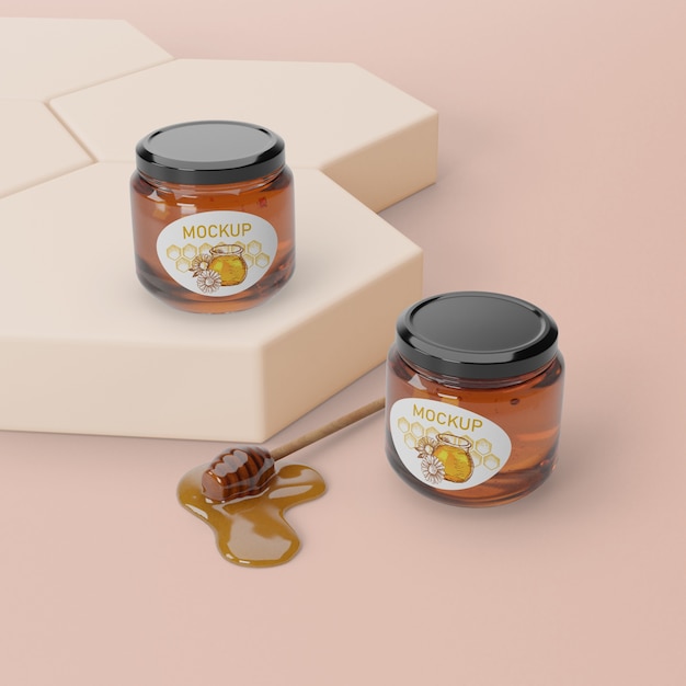 natural honey product on table