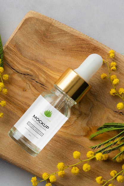 natural medicine packaging design mockup