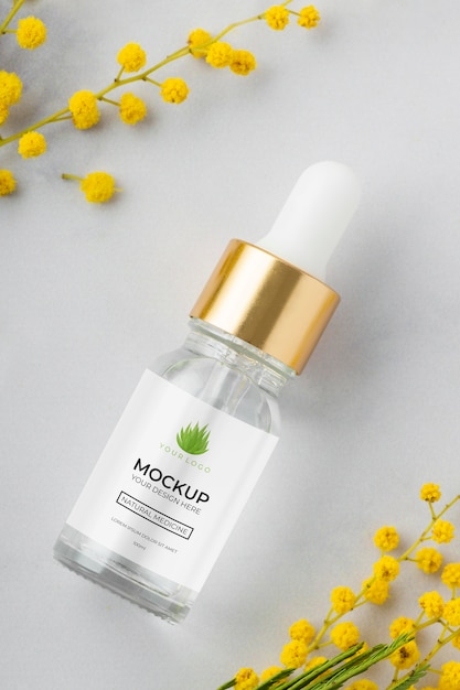 natural medicine packaging design mockup