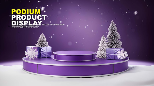 Natural scene podium for product display stage display mockup for show product presentation