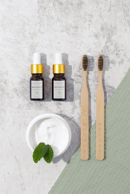 PSD natural selfcare products mockup