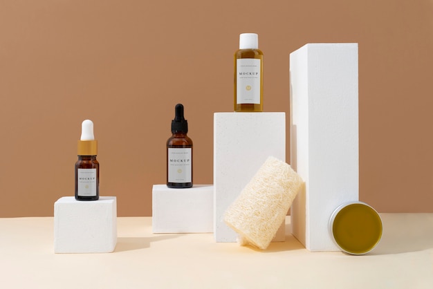 PSD natural selfcare products mockup