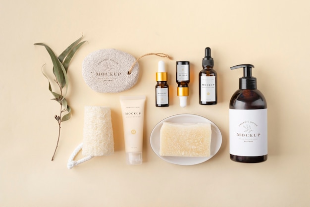 PSD natural selfcare products mockup