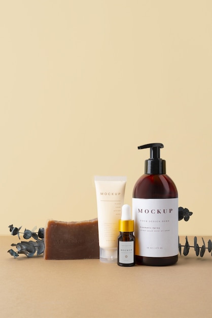 PSD natural selfcare products mockup