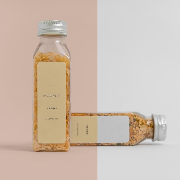 16 oz Clear PET Spice Bottle PSD Mockup – Original Mockups