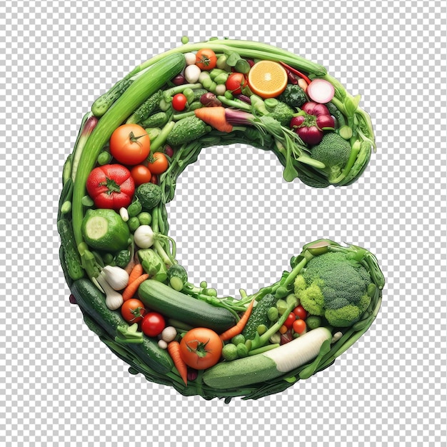 PSD natural vegetable symbols png