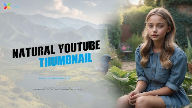 PSD natural youtube thumbnails