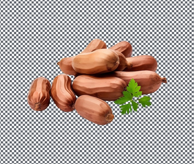 Naturalne i świeże, pikantne owoce izolowane na przezroczystym tle