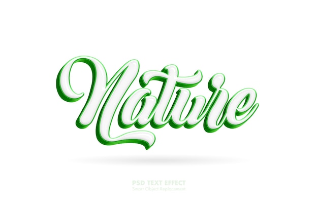 PSD nature 3d text effect