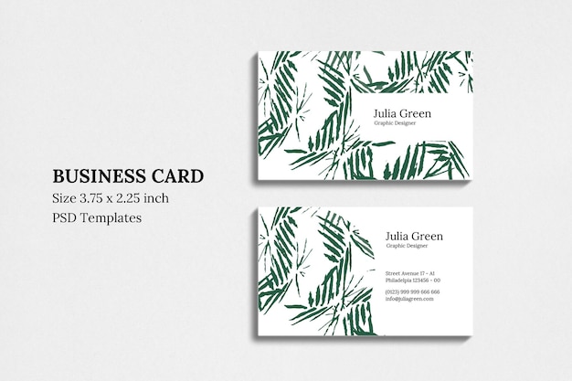 PSD nature business card