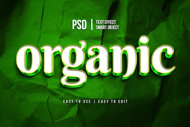 PSD nature editable text effect