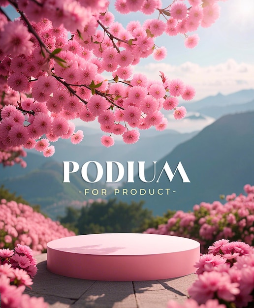 Nature Podium for product presentation