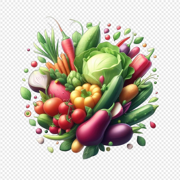 PSD 自然の最高級野菜 png