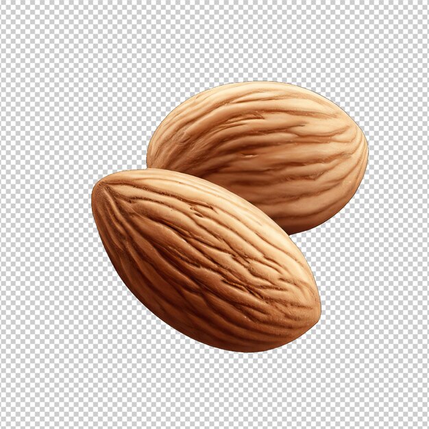 PSD nature's treasure almonds closeup