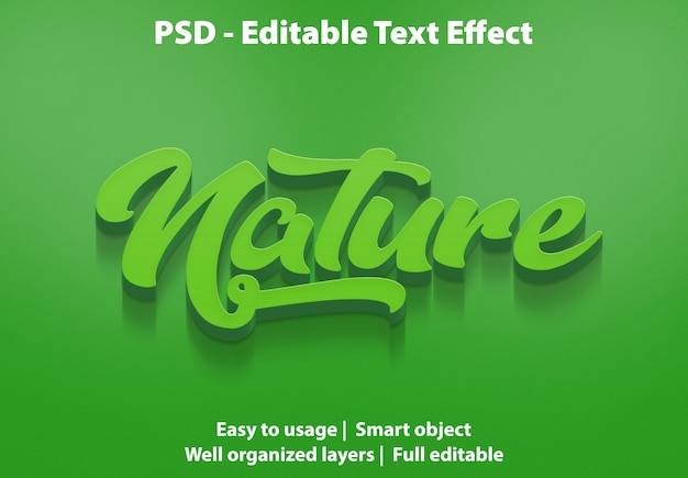 Nature text effect