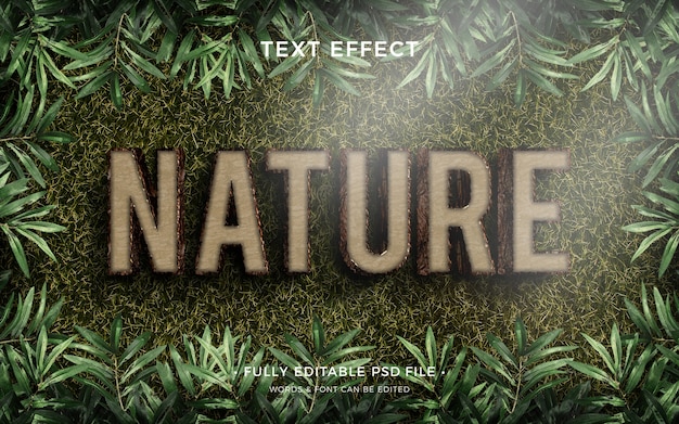 PSD nature text effect