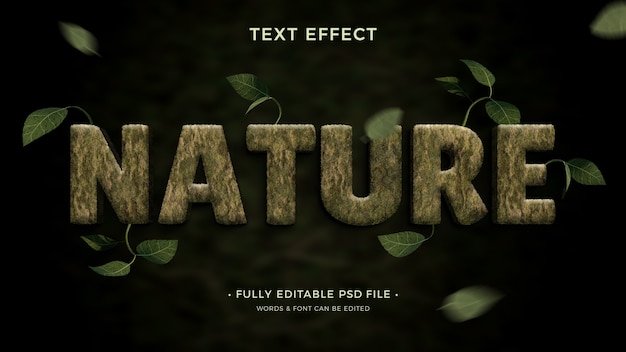 Nature text effect