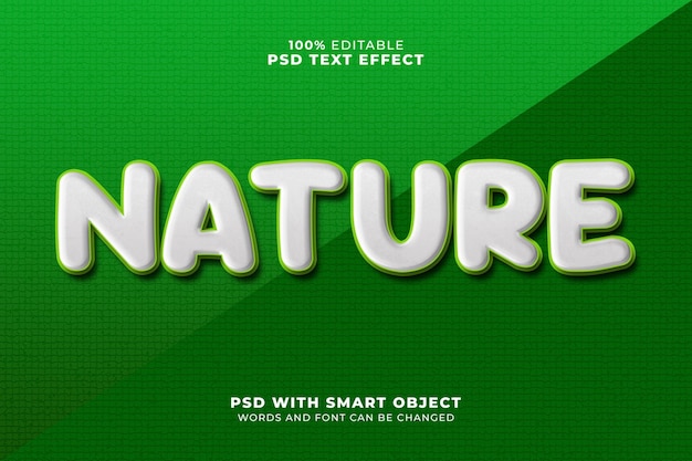 Nature text effect