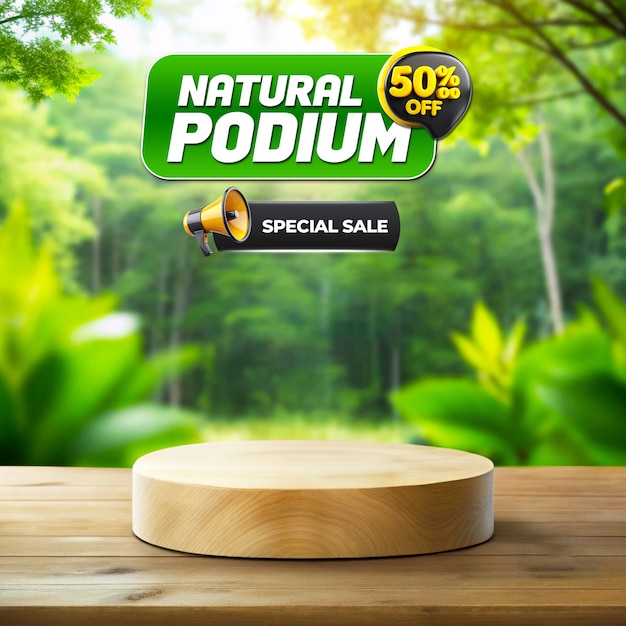 Naturlig podiumsalg