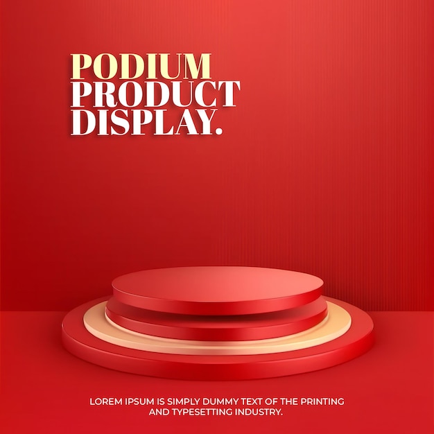 natuurlijk podium podiumvertoning mockup voor productpresentatie scène productweergave 3D-rendering