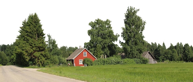 Natuurlijke boom- en parklandschappen met open weiden en uitzichten op het platteland