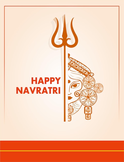 PSD navratri wishes poster