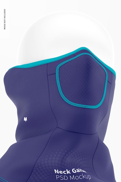 neck gaiter mockup, perspective
