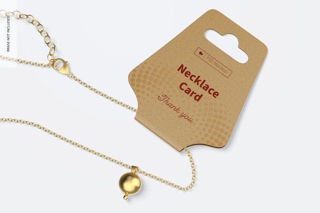 Necklace card mockup