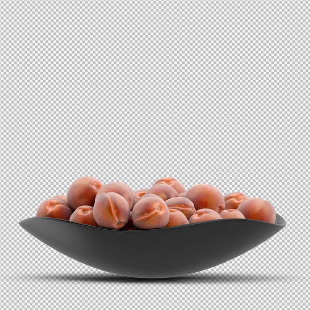 PSD nectarine 3d render