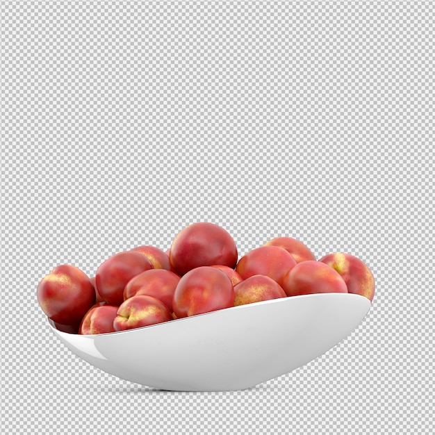 Nectarine 3d render