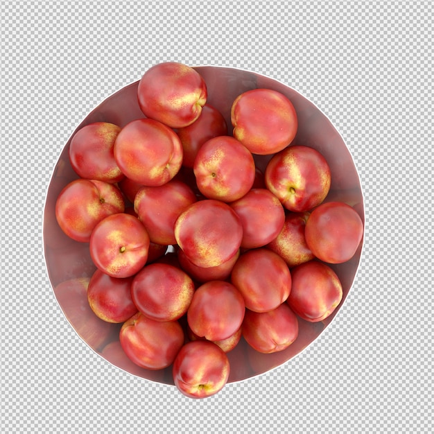 Nectarine 3d render