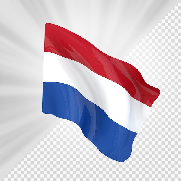 PSD nederlandse vlag 3d renderen