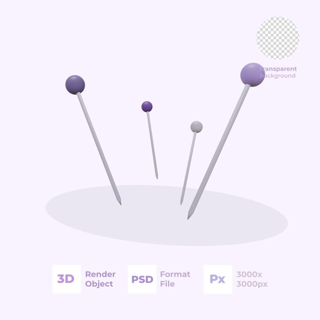 PSD needle pins